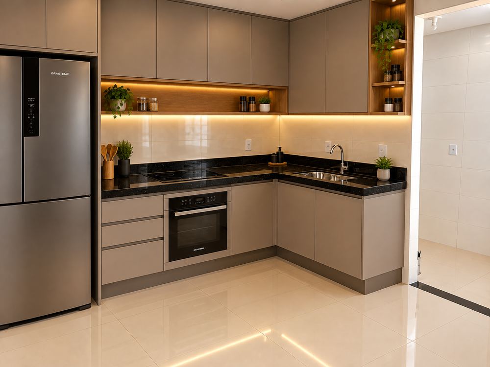 Cozinha mobiliada (sugestão)